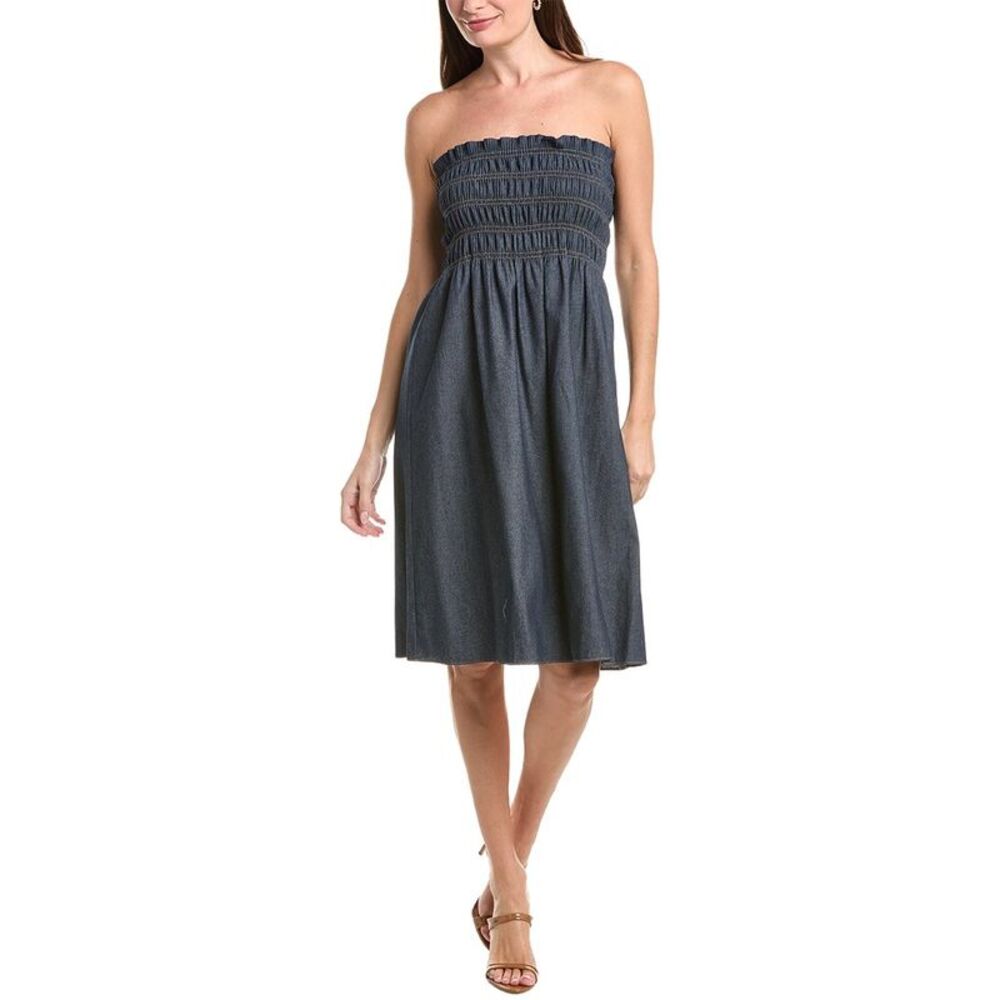 Adam Lippes Womens Capri Sun Dress, Blue